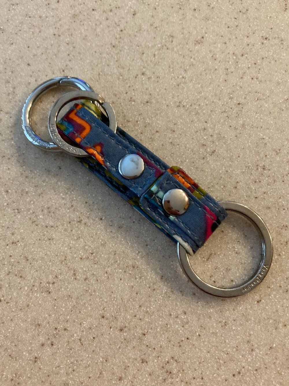 Vera Bradley Three Times a Keychain Key Fob in Painted Medallions
